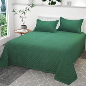 Solid Green Bed Cover Nurture Homes